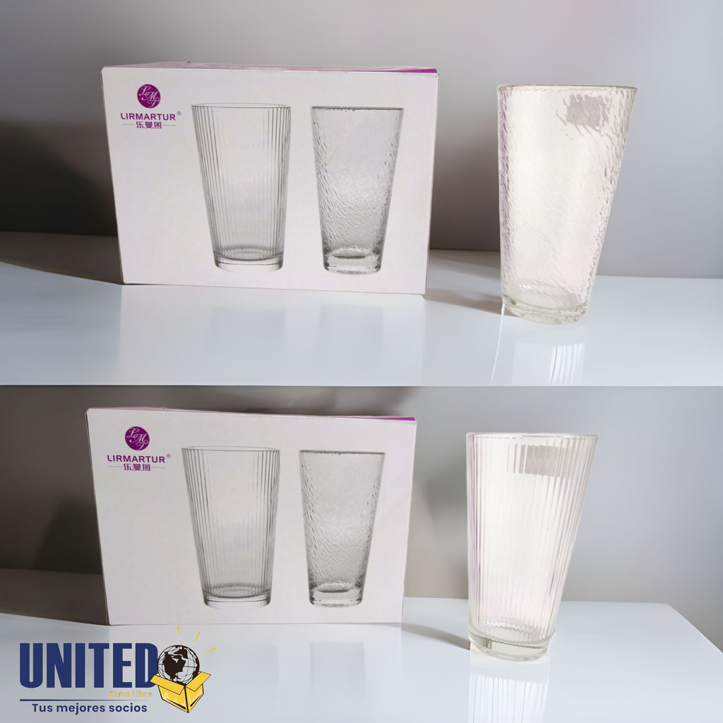 VASO DE VIDRIO 370ml (SET 6 PCS)