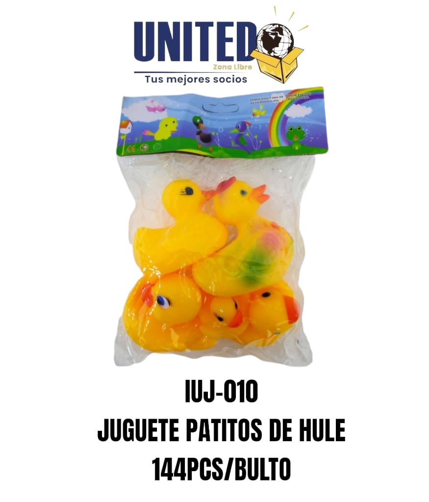 JUGUETE PATITOS DE HULE