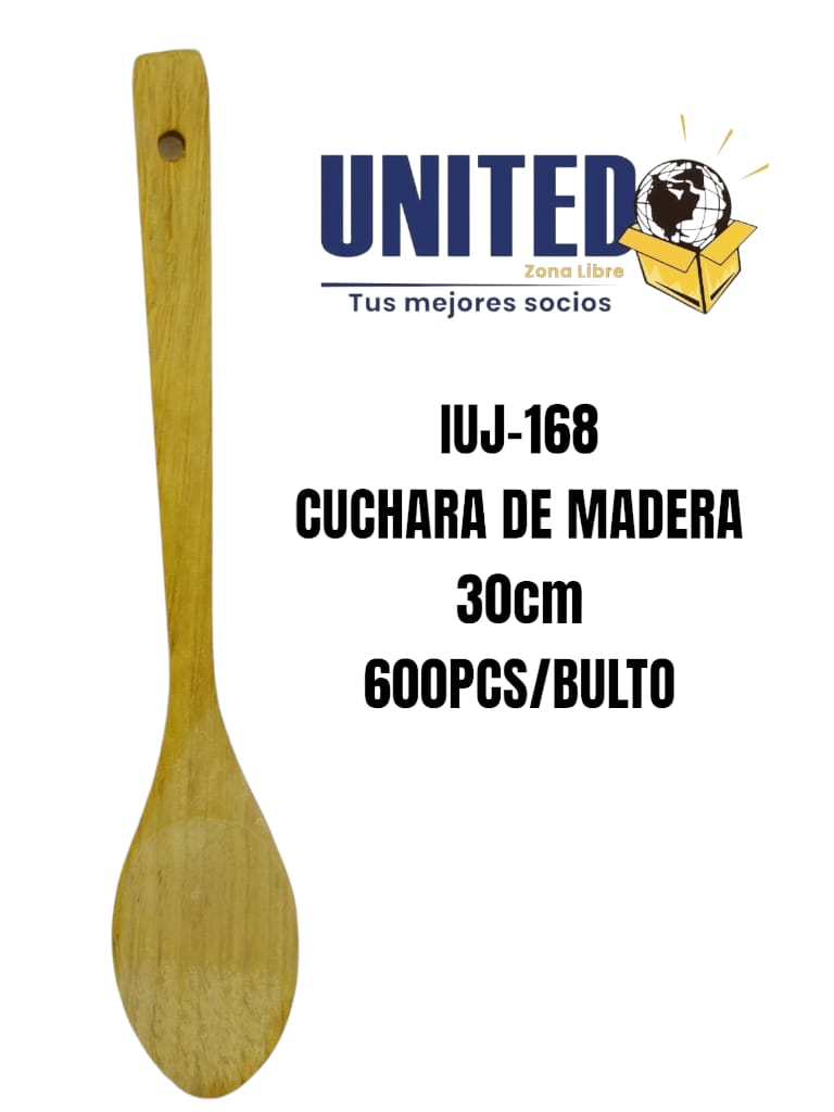 CUCHARA DE MADERA 30CM