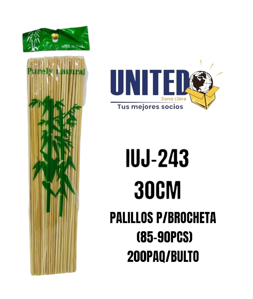 PALILLOS P/BROCHETA 30CM (85-90pcs)