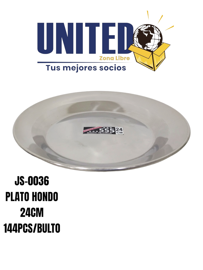 PLATO HONDO DE 24 CM