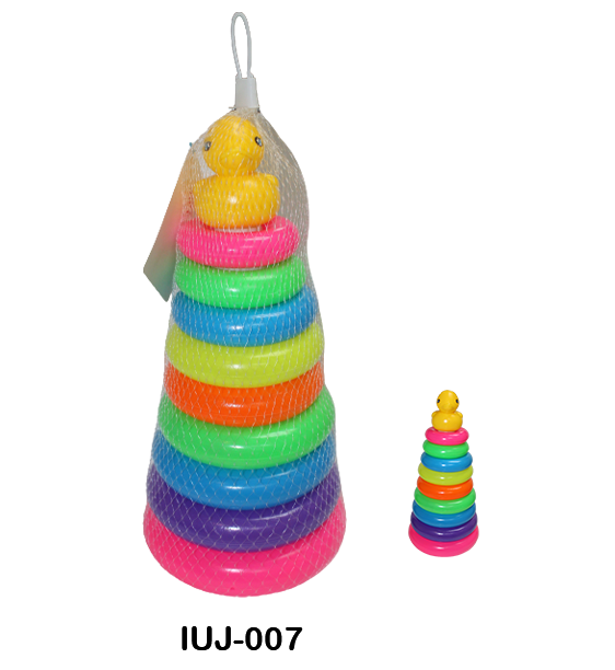 JUGUETE PATITO C/AROS DE COLORES