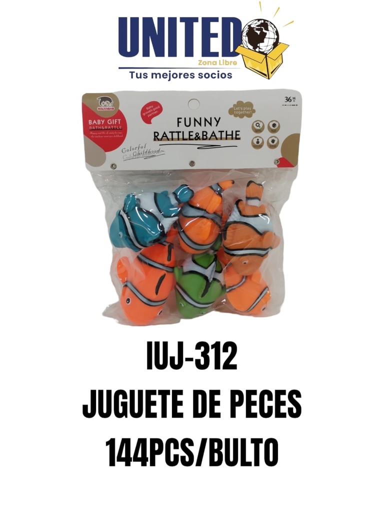 JUGUETE PECES (6 PCS)