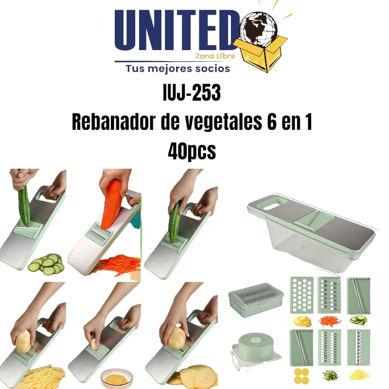 REBANADOR DE VEGETALES 6 EN 1