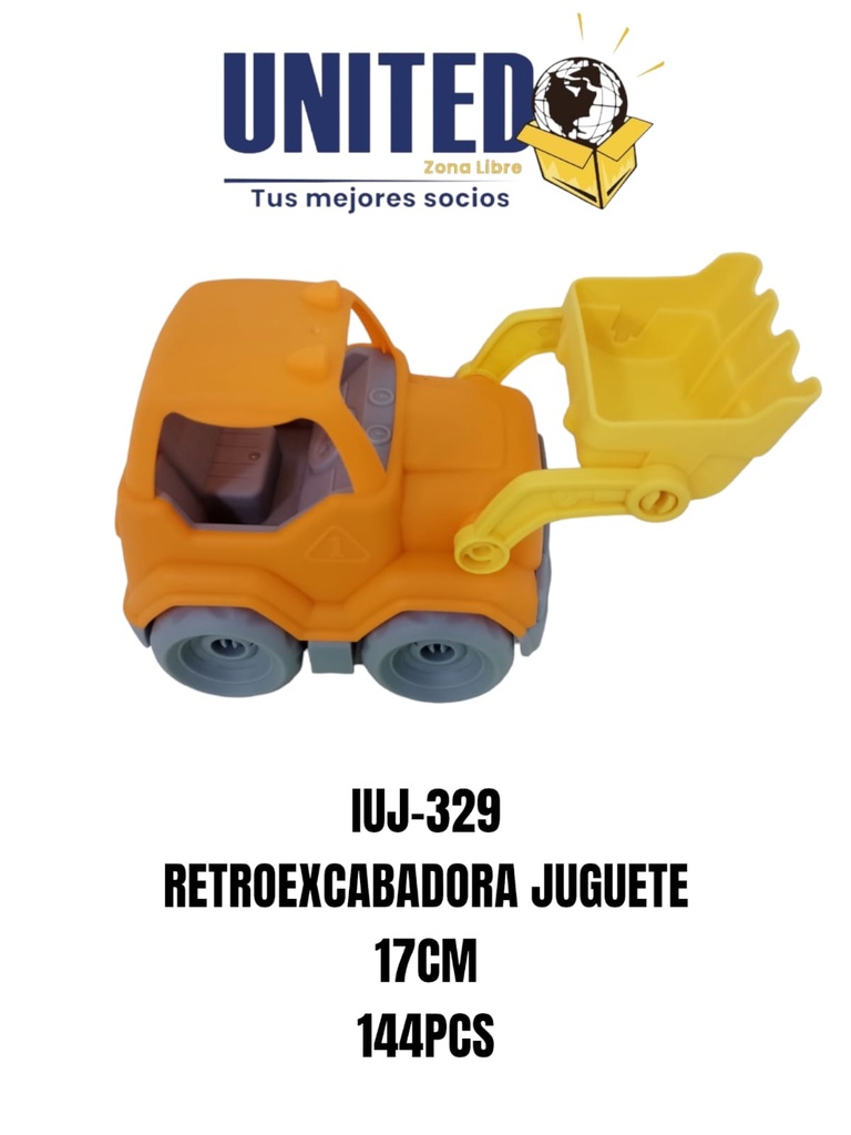 JUGUETE PLASTICO - RETROESCAVADORA