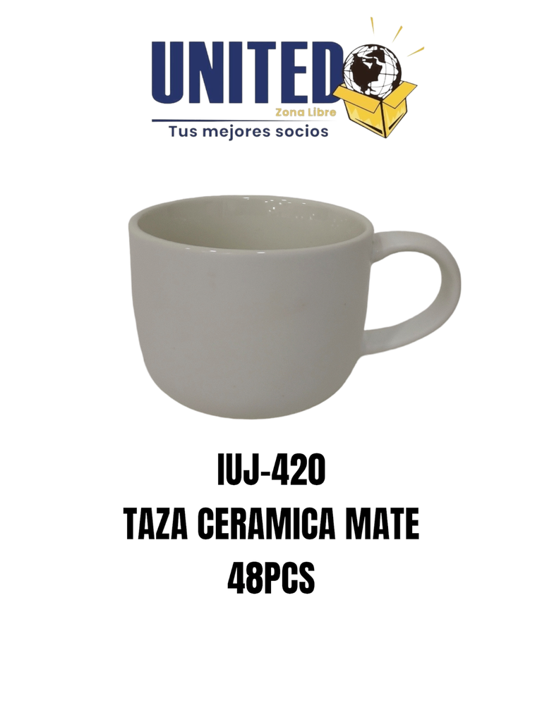 TAZA CERAMICA COLOR MATE