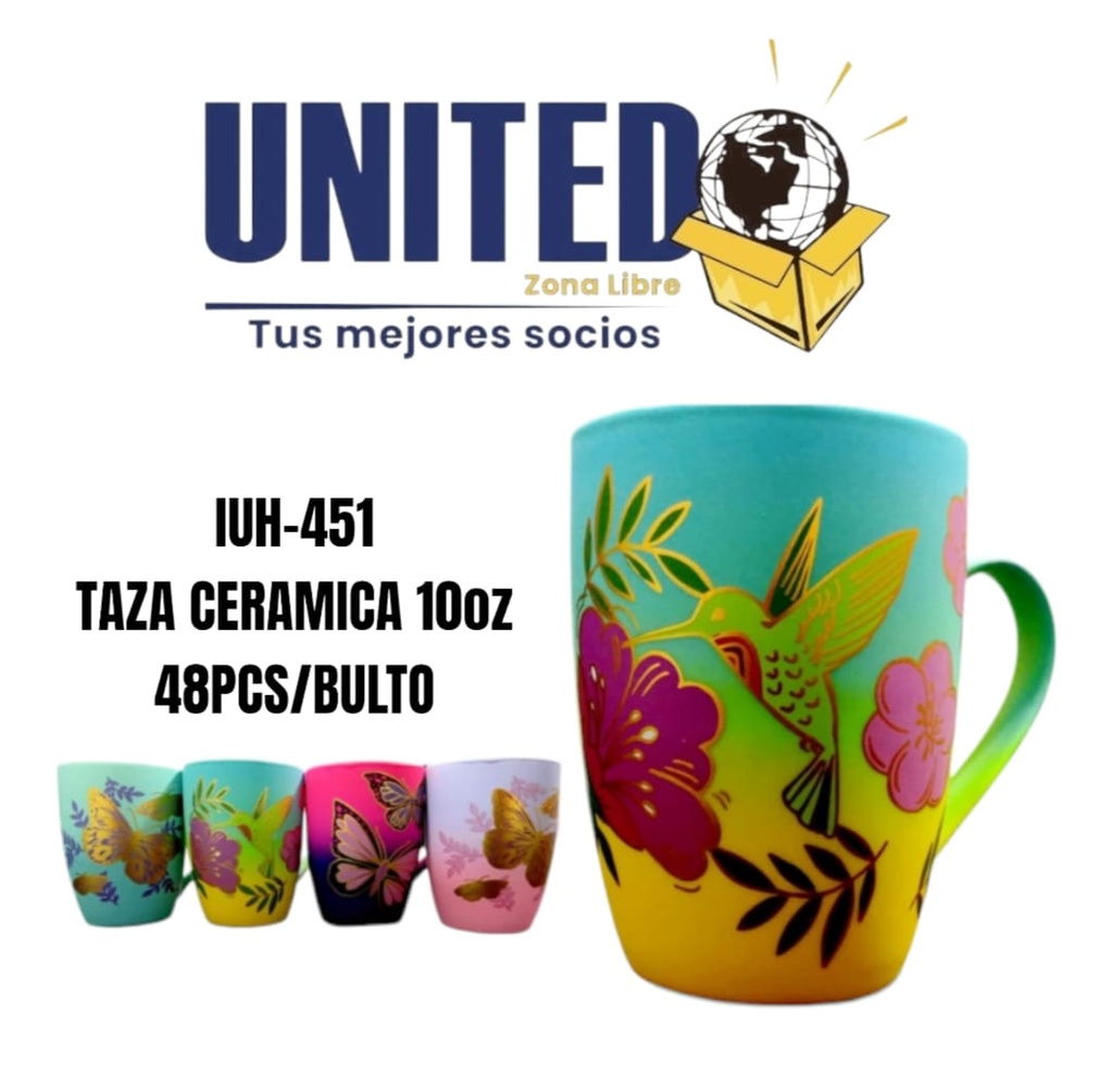 TAZA CERAMICA NEON