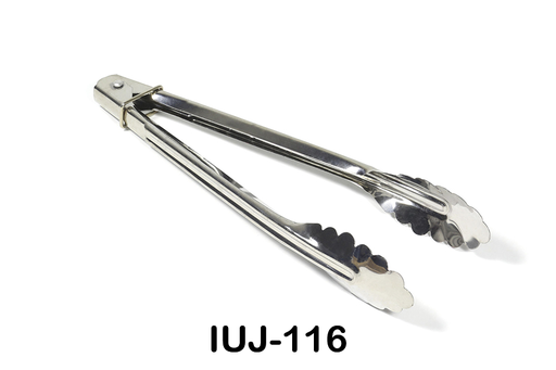 [IUJ-116] PINZA METALICA PARA COMIDA 34CM