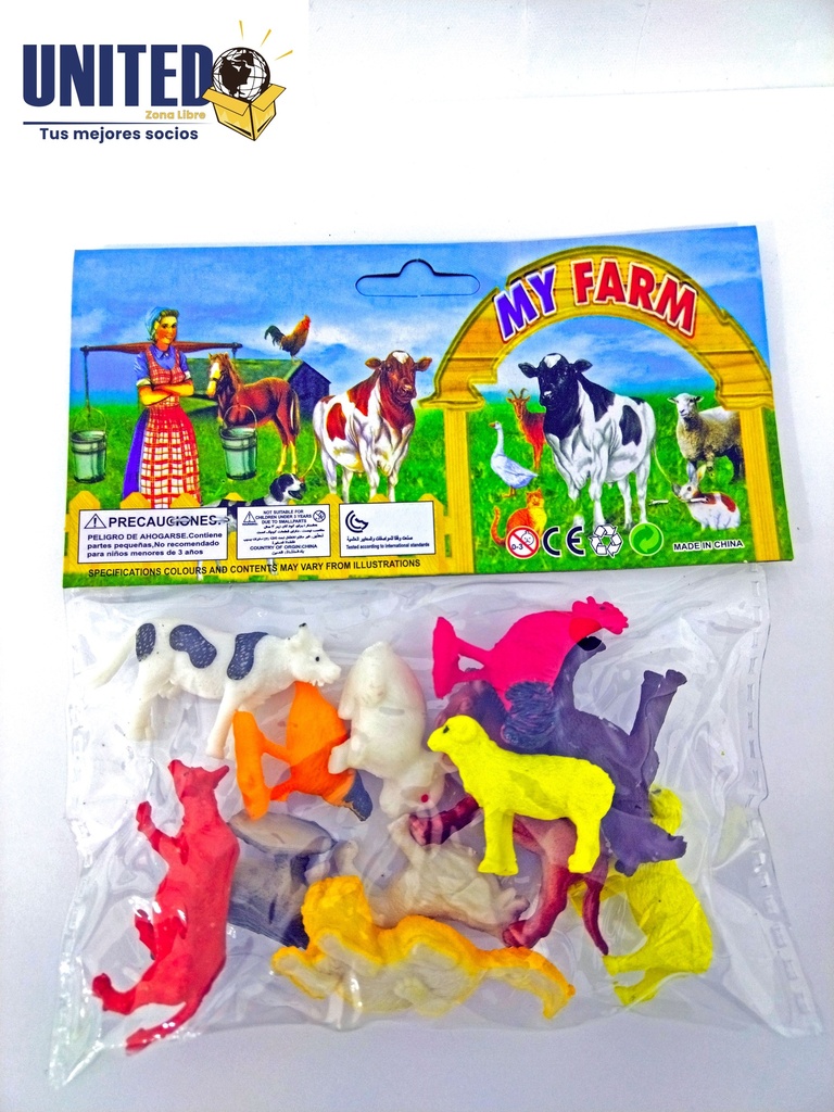 Mostop Juguete de granja para niños, 50 figuras de granja, juguetes de  granja con granja de campo, cerca de granja, figuras de animales,  agricultores