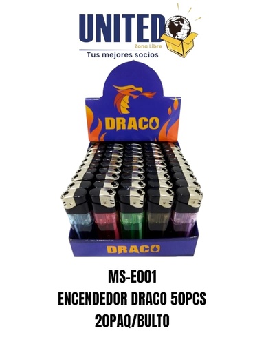 [MS-E001] ENCENDEDOR (5 COLORES)DRACO