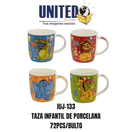 [IUJ-133] TAZA INFANTIL DE PORCELANA