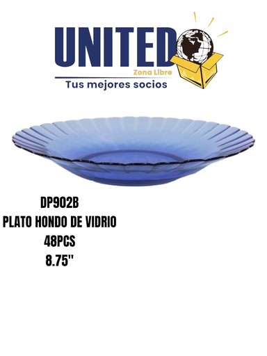 [DP902B] TAZA DE VIDRIO COLOR AZUL 230ML (copia)