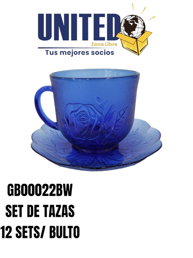 [GB00022BW] TAZON DE VIDRIO COLOR AZUL DE 6.75" (copia)