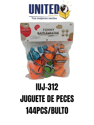 [IUJ-312] JUGUETE PECES (6 PCS)