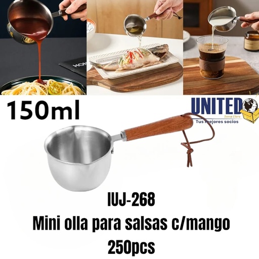 [IUJ-268] MINI OLLA C/MANGO - 150ML