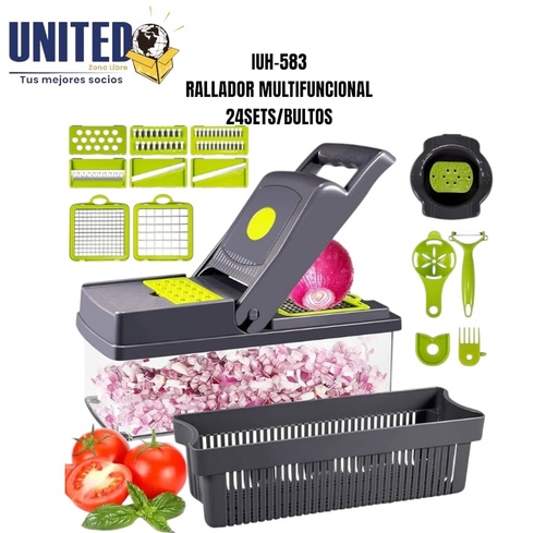 [IUH-583] RALLADOR DE VEGETALES C/DEPOSITO