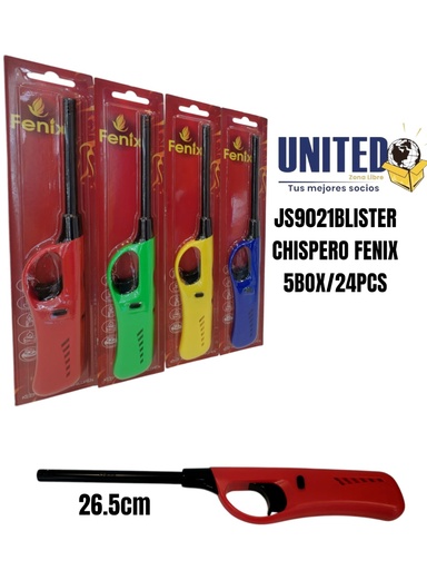 [JS9021BLISTER] CHISPERO DE COCINA FENIX - BLISTER (24 PCS)